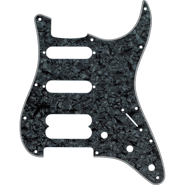 Fender Pickguard for Stratocaster H/S/S 11-Hole Mount 4-Ply - Black Pearl