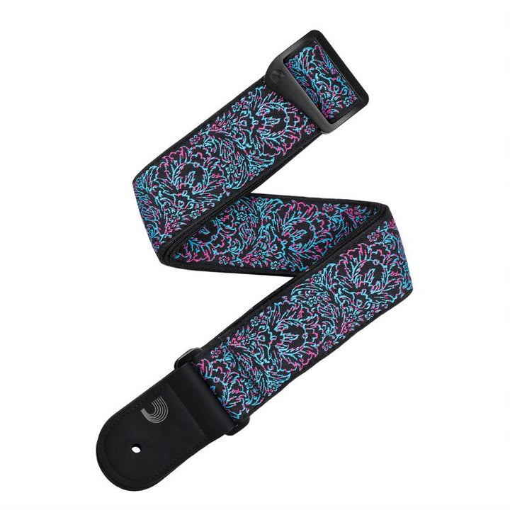 D'Addario Eco-Comfort Strap Line Extensions 50MM REC WVN OUTRUN, GLITCH