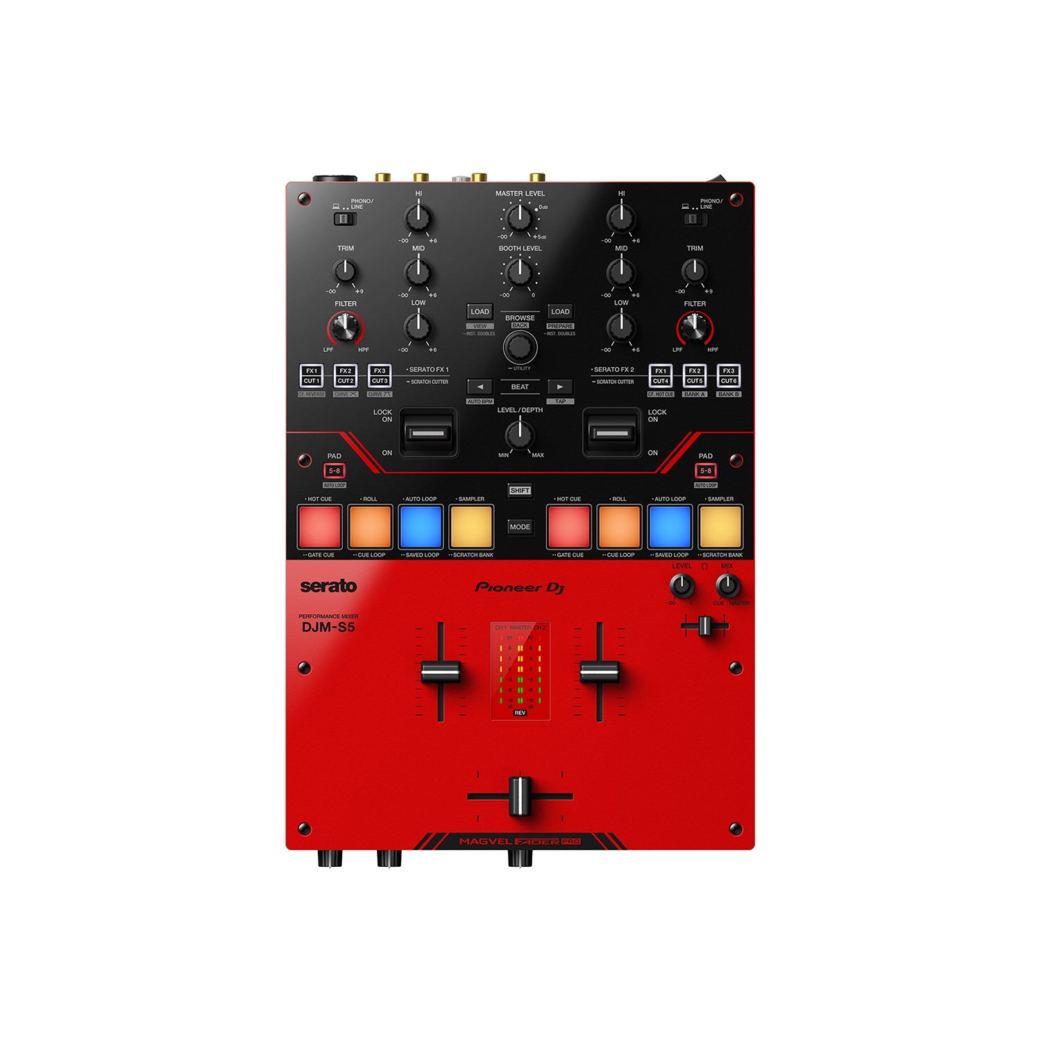 Pioneer DJ DJM-S7 Professional 2-Channel DJ Battle Mixer – Music