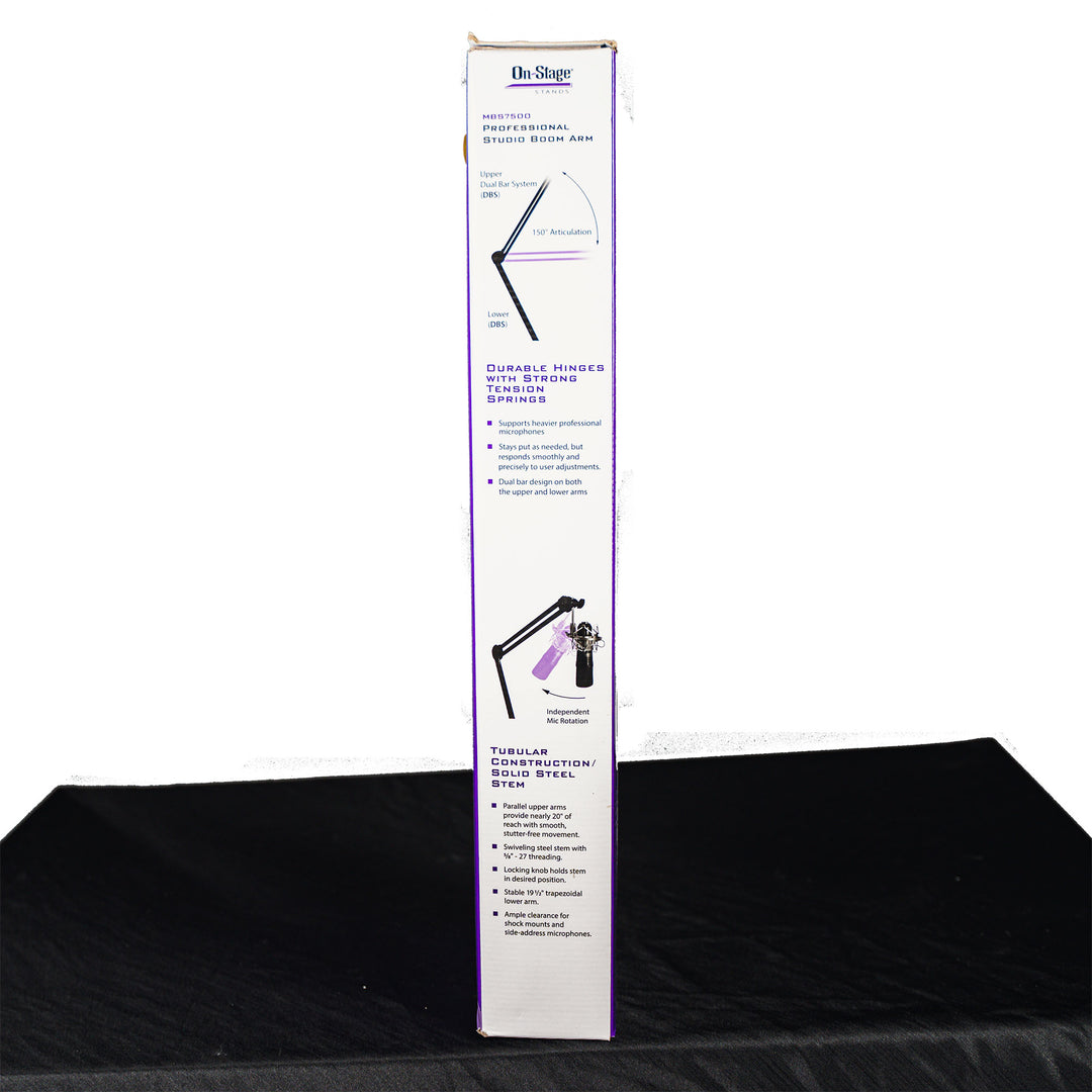 On-StageMBS7500 - Professional Studio Boom Arm -  Open Box