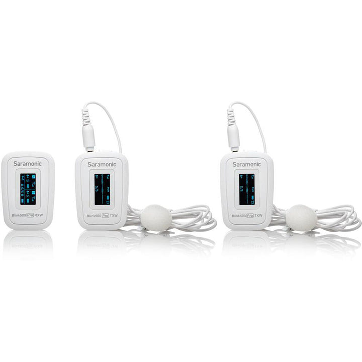 Saramonic Blink 500 Pro B2 2-Person Digital Camera-Mount Wireless Omni Lavalier Microphone System (2.4 GHz) - White