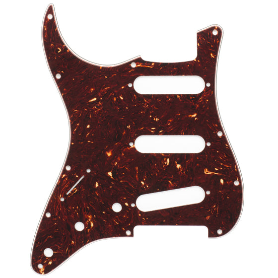 Fender Pickguard for Stratocaster S/S/S Left-Hand 11-Hole Mount 4-Ply - Tortoise Shell