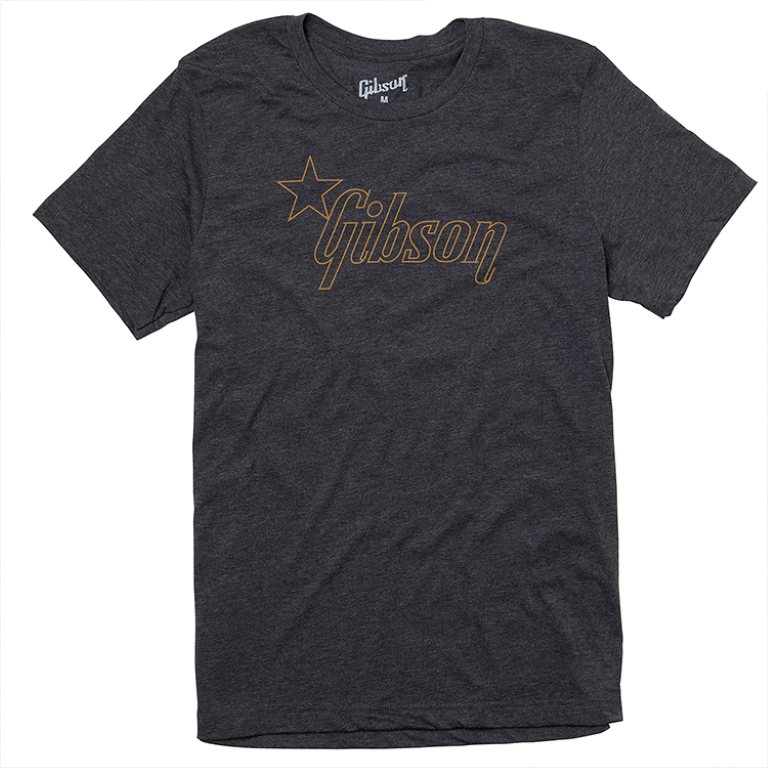 Gibson Star Logo T-Shirt Black - Large
