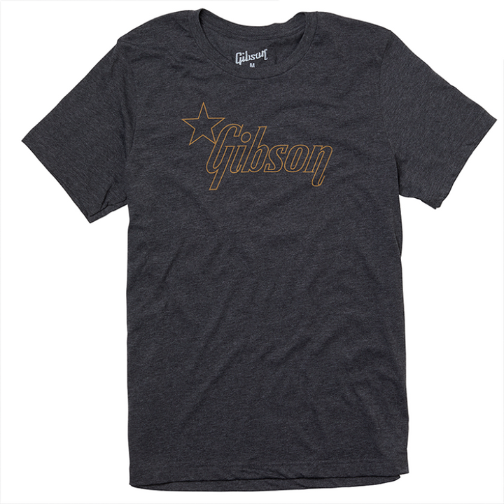 Gibson Star Logo T-Shirt Black - Large