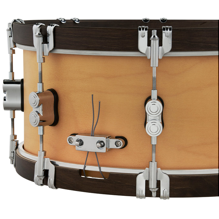 PDP Concept Maple Classic 6.5x14 Snare Drum - Natural Stain w/ Walnut Stain Hoops