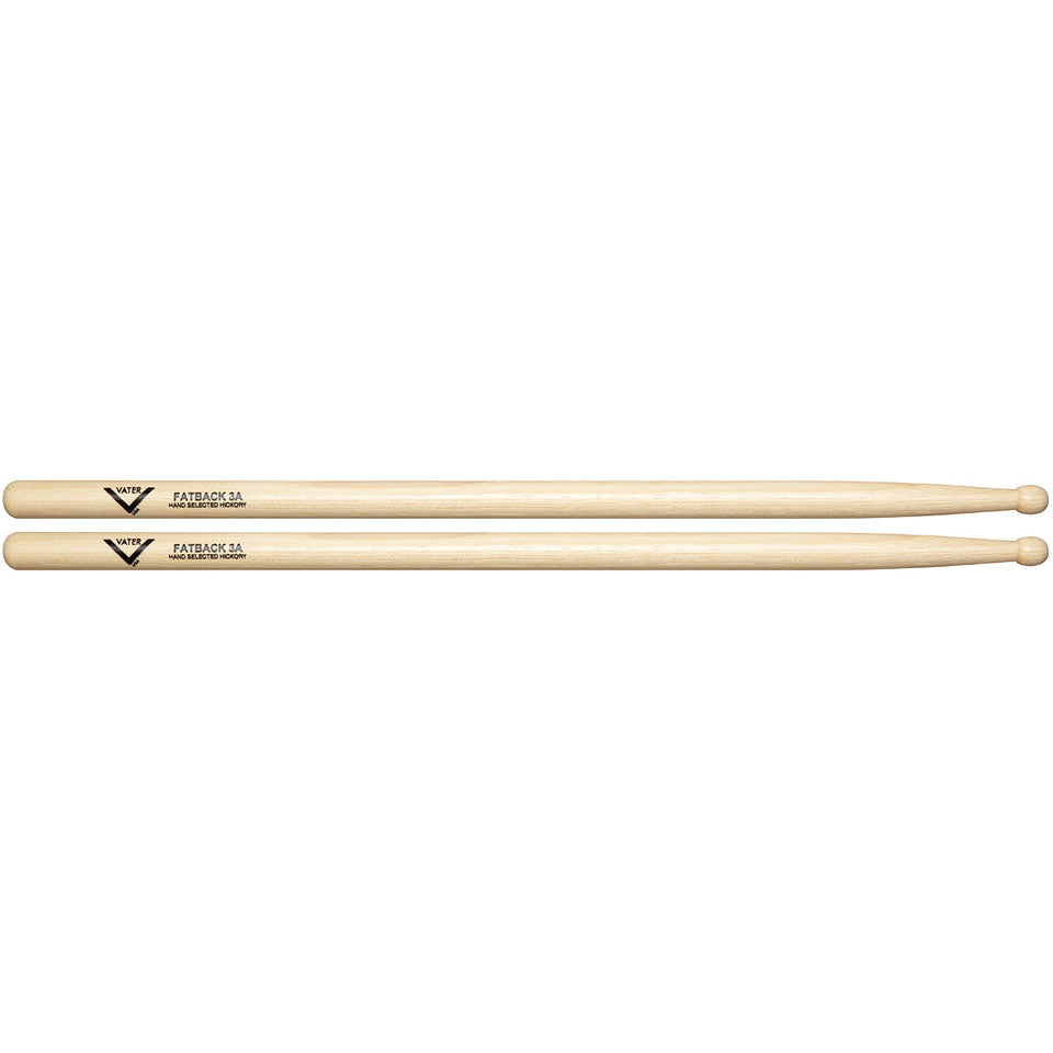 Vater VH3AW- Vater American Hickory 3A Wood Tip Drumsticks