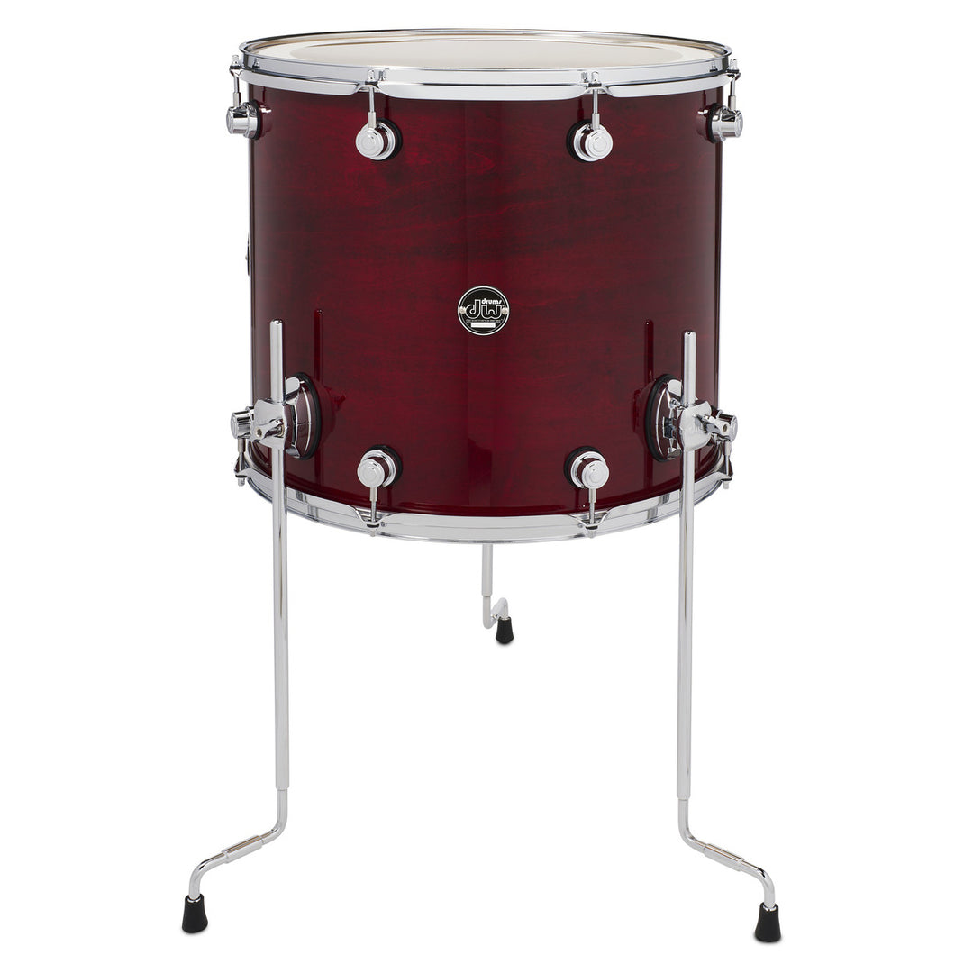 DW Performance Series Floor Tom 16x18 Gloss Lacquer - Cherry Stain