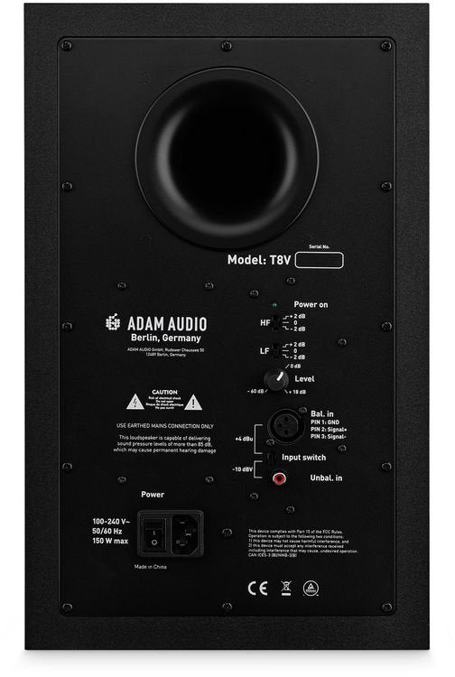 Adam T8V - Nearfield Monitor, 2 way w/8" Woofer