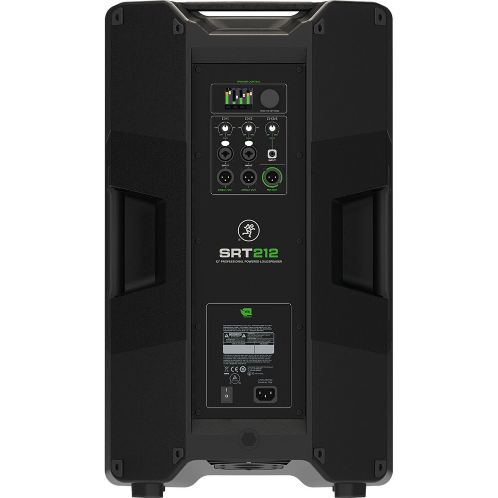 Mackie SRT212 Two-Way 1600W Powered Portable PA Speaker with DSP and Bluetooth - 12”