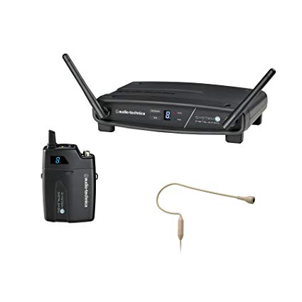Audio-Technica ATW-1101 System 10 Digital Wireless 2.4 GHz System - PRO 92cW-TH Headworn Microphone