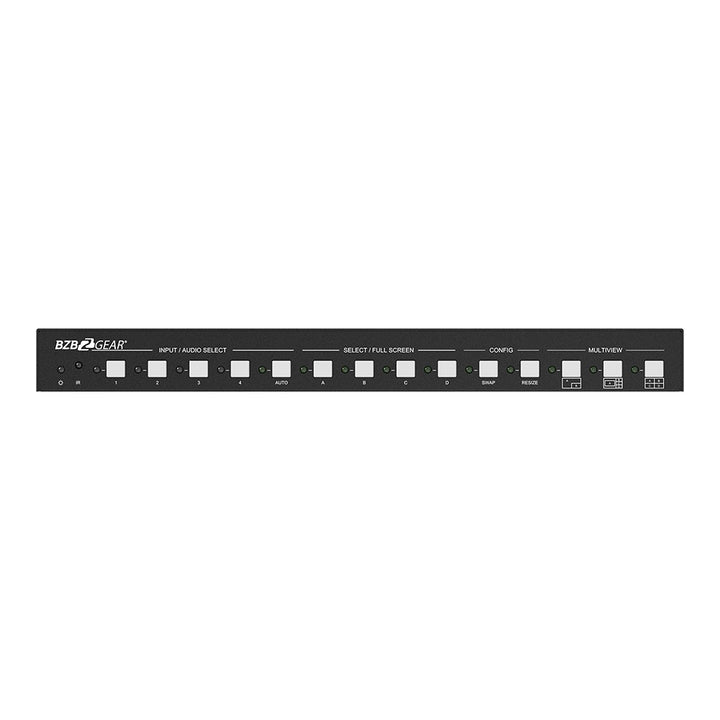 BZBGEAR - 4X1 4K HDMI Seamless Switcher/Scaler with Audio and Multiview