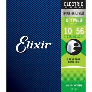 Elixir Electric Guitar Optiweb 7 String Light 10-56