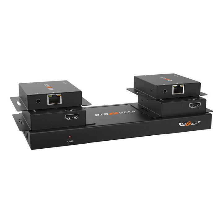 BZBGEAR - 1X4 1080P/4K30 HDMI Splitter/Distribution Amplifier up to 230ft over Category Cable
