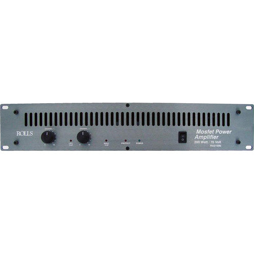 Rolls RA2100B 200 Watt/70 Volt Power Amp - 2U