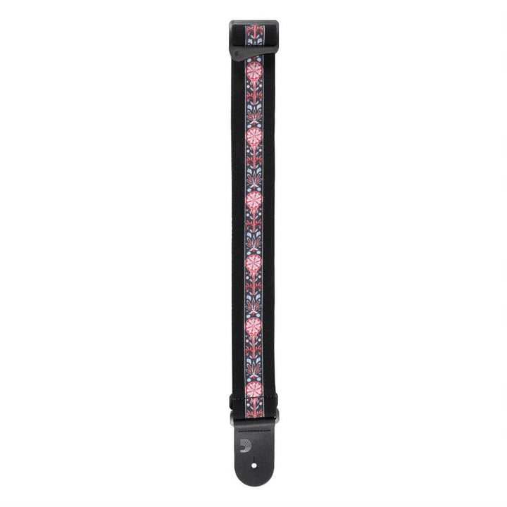 D'Addario Eco-Comfort Strap Line Extensions 50MM DELUXE COTTON, BLACK