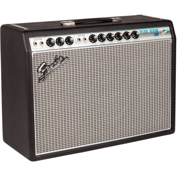 Fender '68 Custom Deluxe Reverb Guitar Combo Amplifier - Silver & Blue