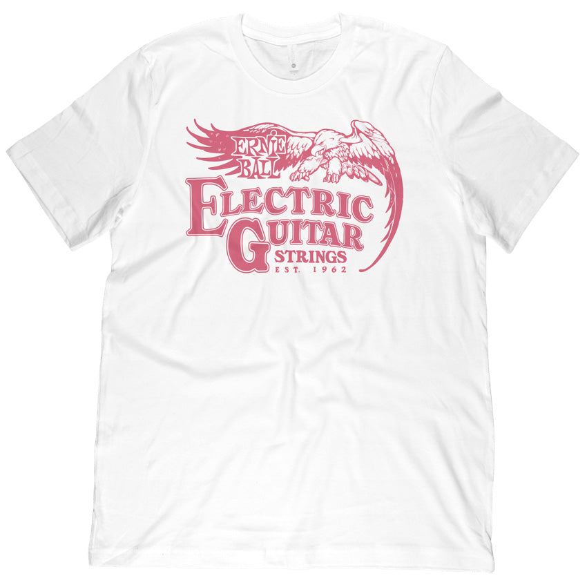 Ernie Ball Electric Guitar Strings 1962 White T-Shirt