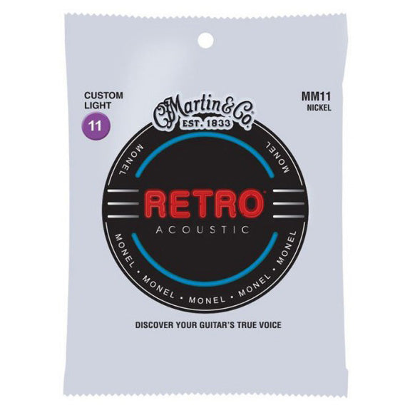 Martin MM11 Retro Acoustic Guitar Strings - Custom Light 11-52