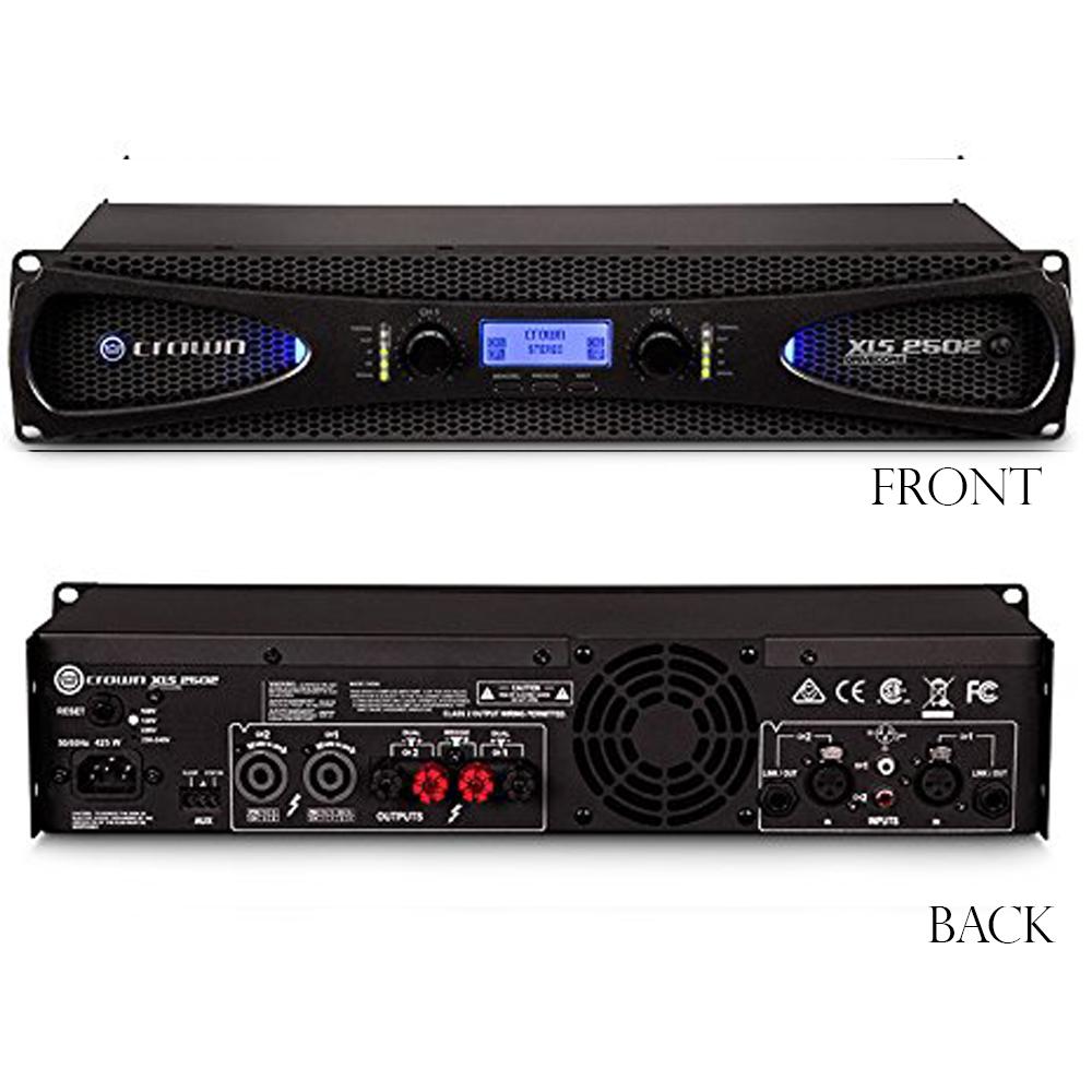 Crown XLS2502 Power Amplifier 2500-Watt w/ Cross-Over & Limiter