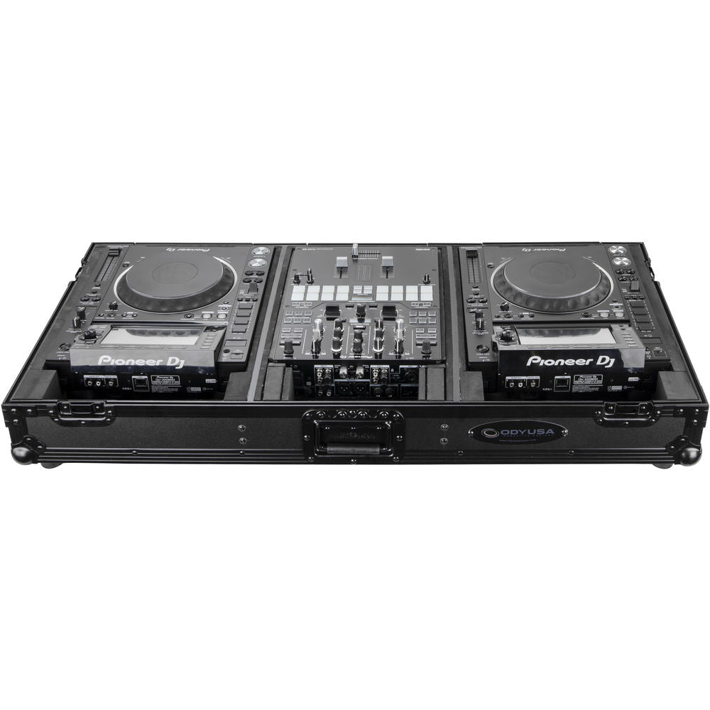 Odyssey FZ10CDJWXD Coffin Flight Case for 10” DJ Mixer & 2x Media Players - Black