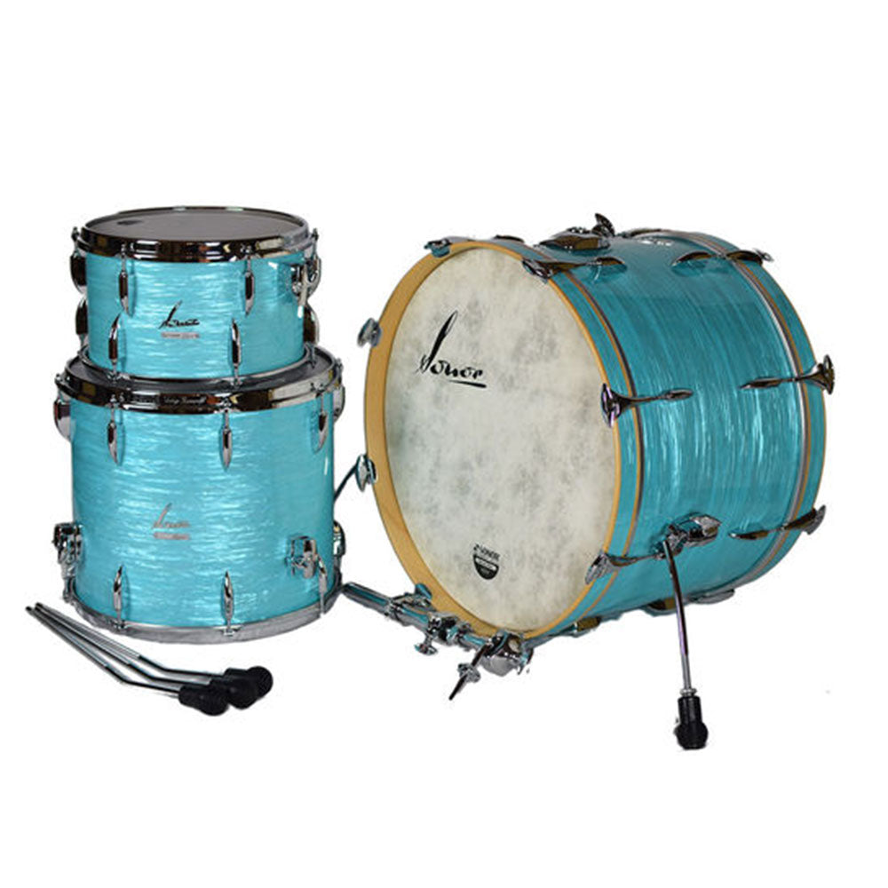 Sonor Vintage VT-Three20-Shells-WM-CAB Shell Set 3-Piece Drum Kit w/ Tom Mount (No Other Hardware) - California Blue