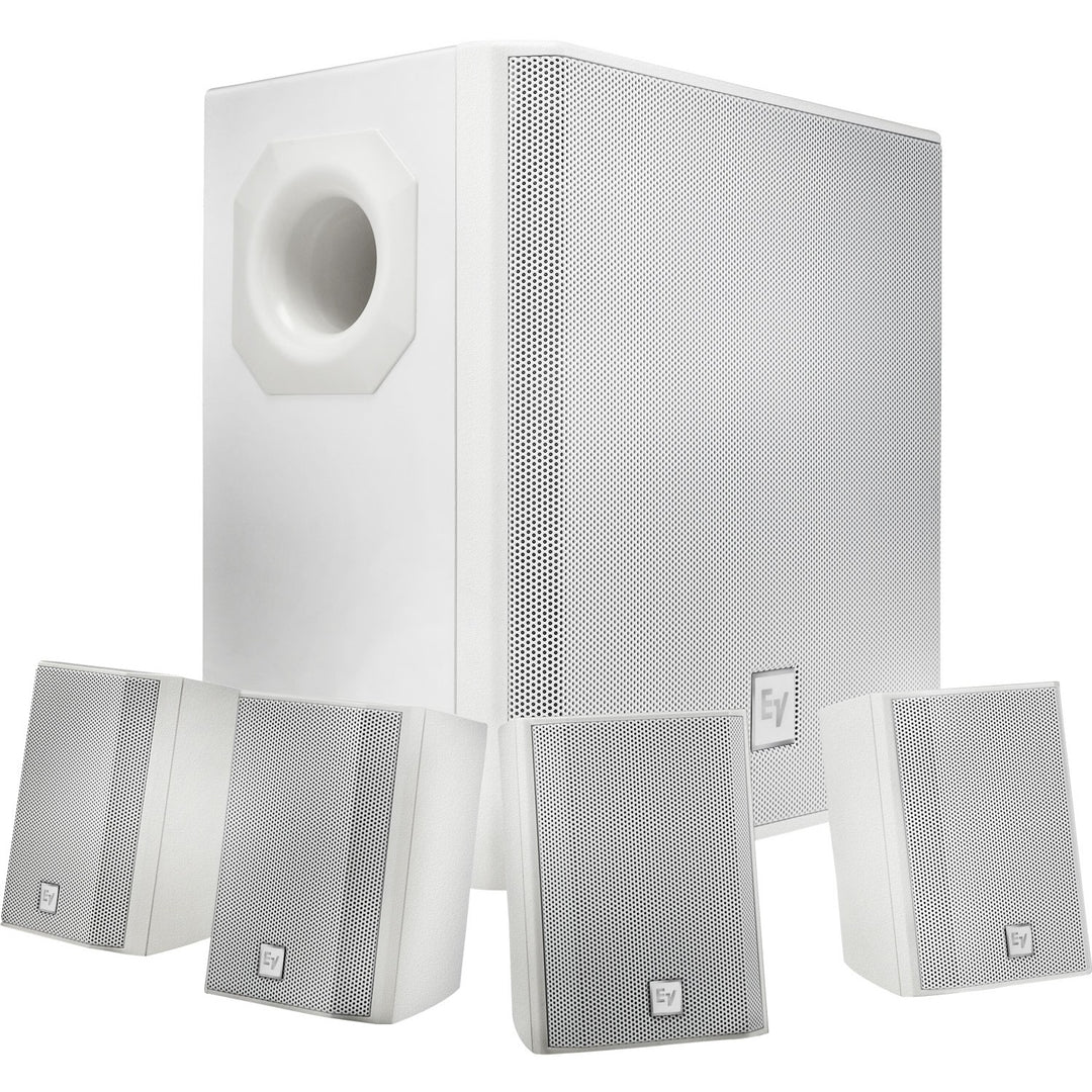 Electro-Voice EVID-S44W - Compact Speaker System w/ Sub (White)