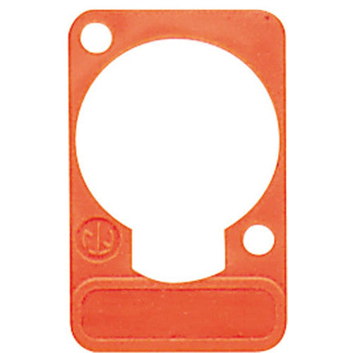 Neutrik DSS-3 - Orange Lettering Plate for D Size Knockouts