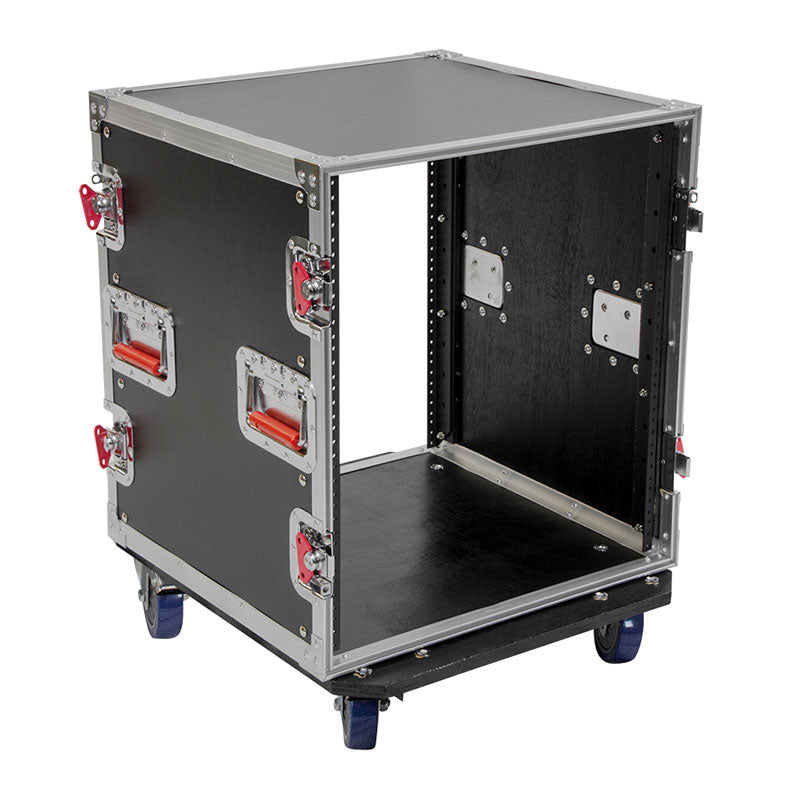 Gator G-Tour 12UCA-24D 12 Space 24'' Flight Rack w/ Casters, (2 locking)