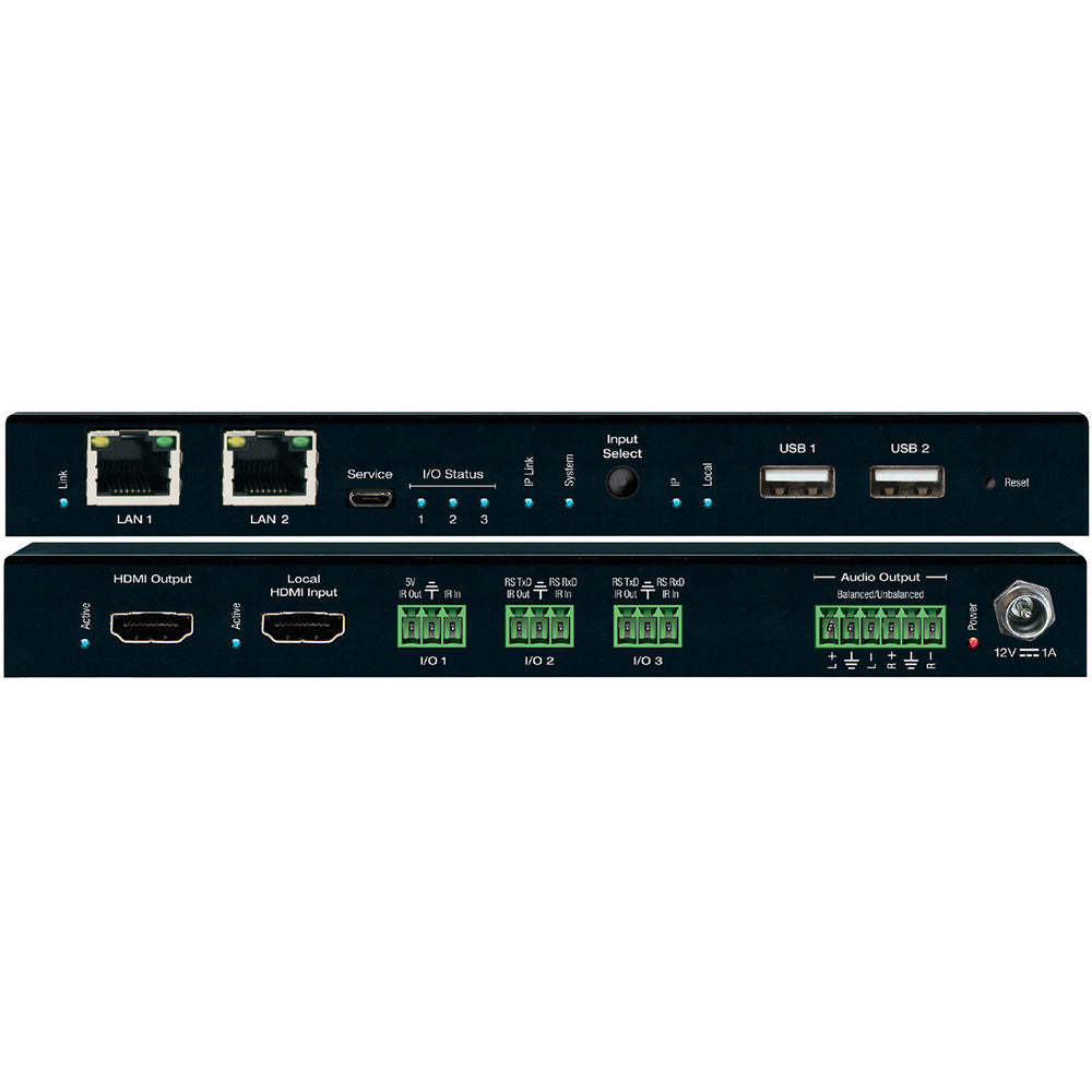 Key Digital KD-IP1022DEC 4K Enterprise AV Over IP Decoder w/ Independent AV, KVM/USB Routing & Audio De-Embedding