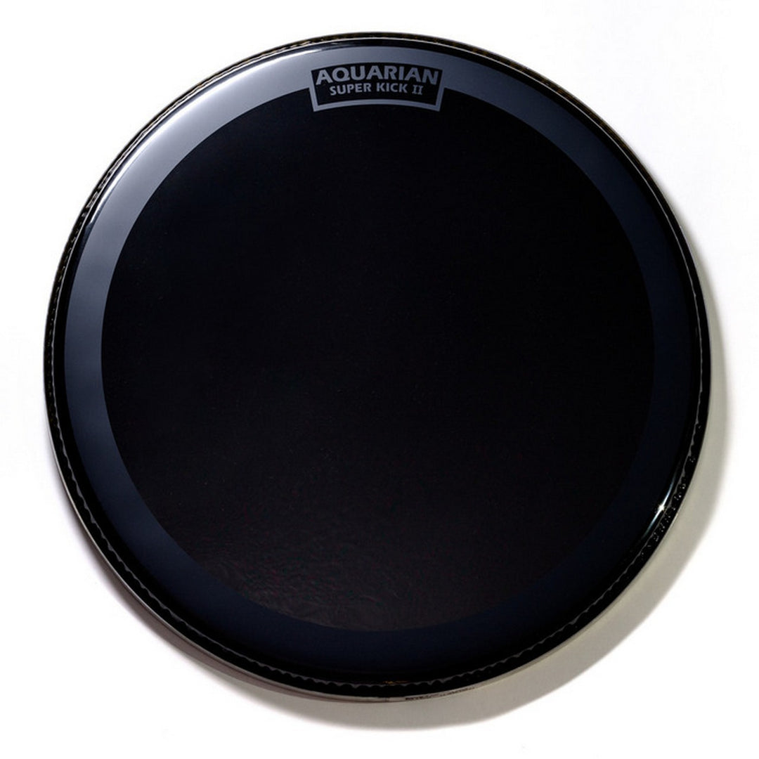 Aquarian REF22SK - 22'' Reflector Black Mirror Finish Superkick Bass Drum