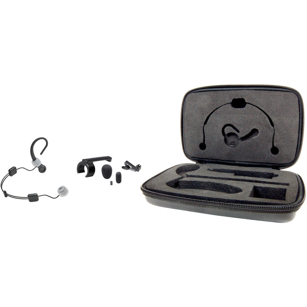Audio-Technica BP893xCH Omnidirectional Earset and Detachable Cable with cH Connector - Black