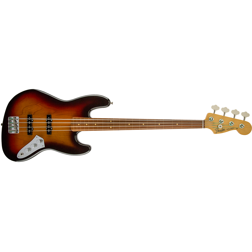 Fender Jaco Pastorius Jazz Bass (3-Color Sunburst) Electric Bass Guitar