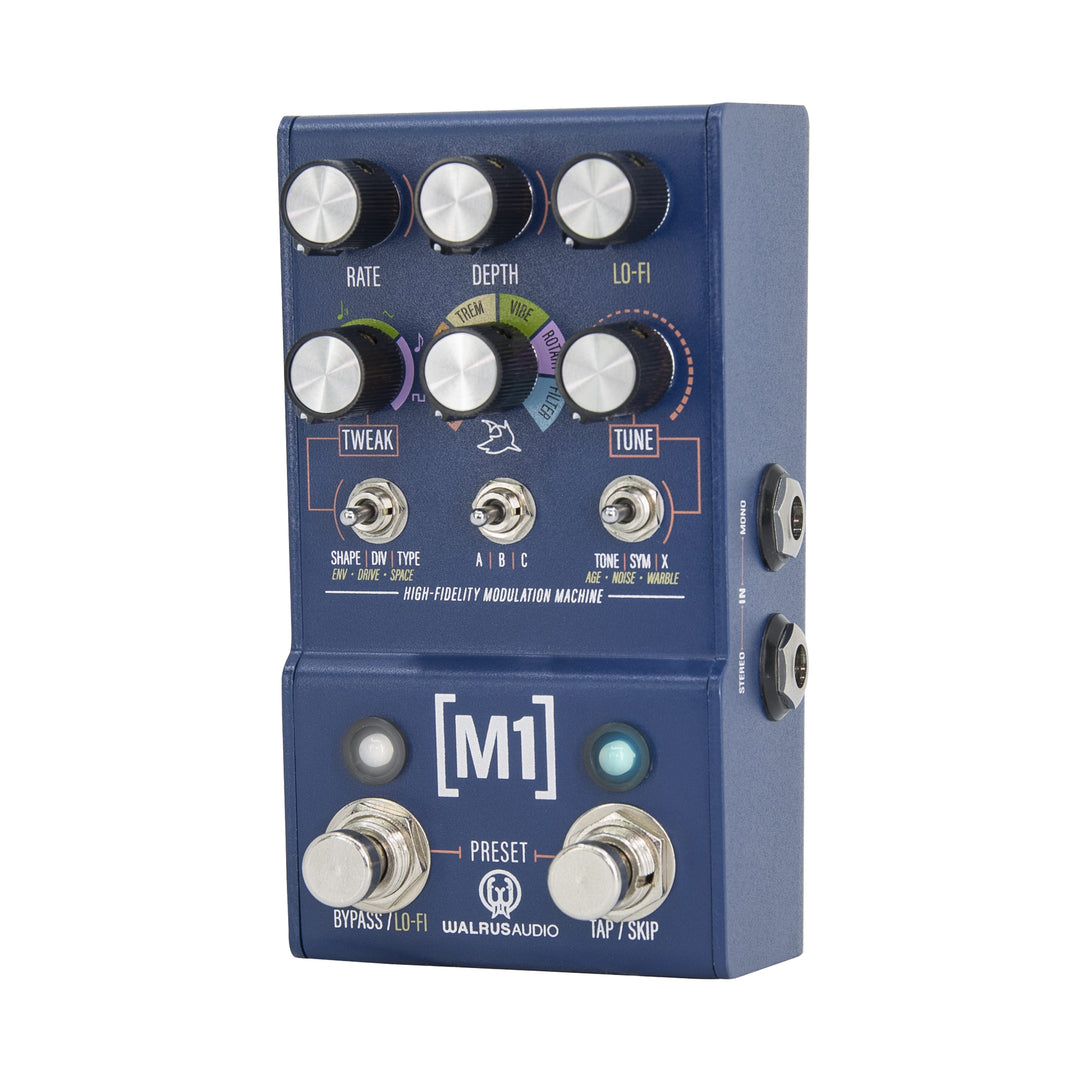 Walrus Audio Mako Series M1 High-Fidelity Modulation Machine Guitar Effect Pedal