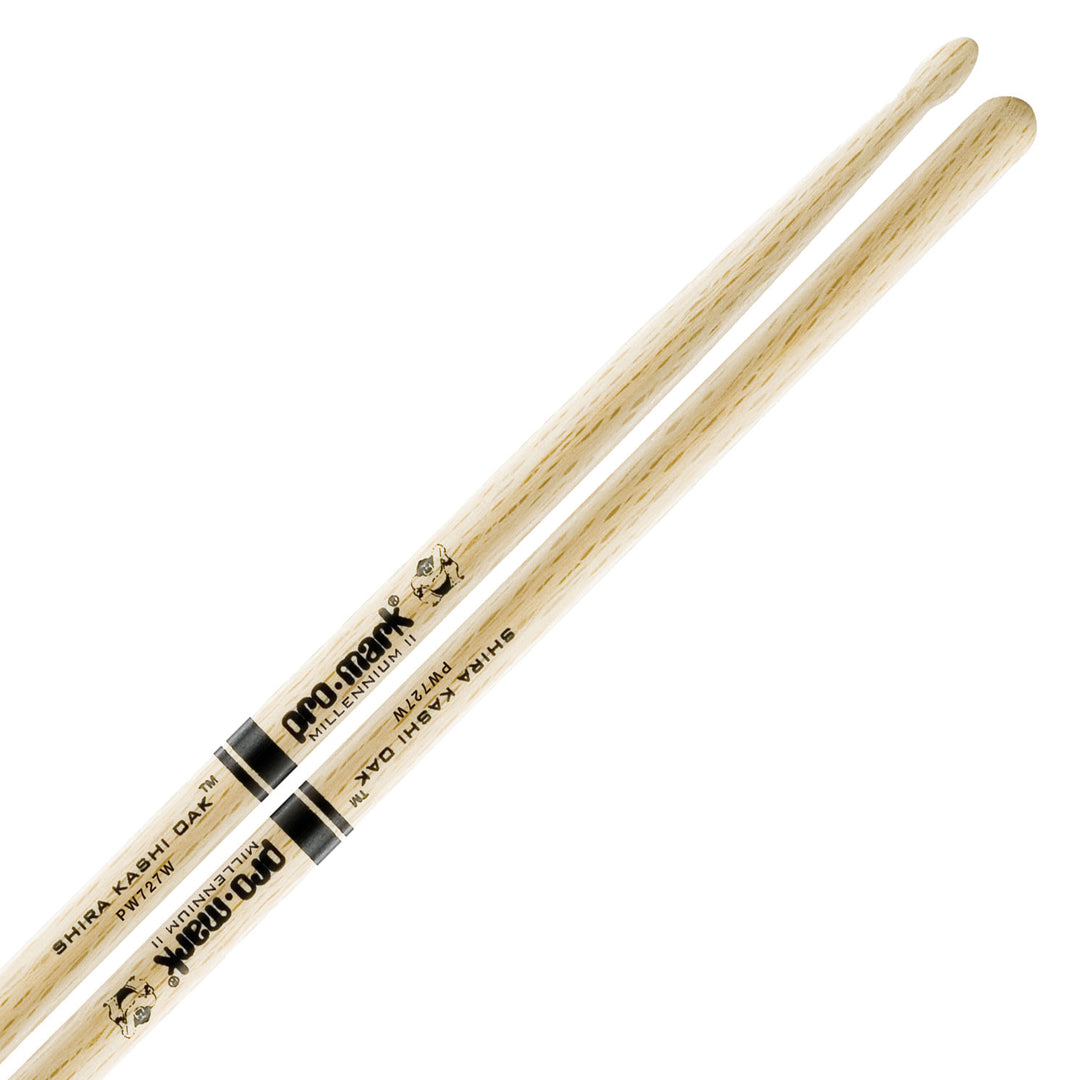 Promark PW727W-Promark Shira Hashi Oak 727 Wood Tip Drumsticks