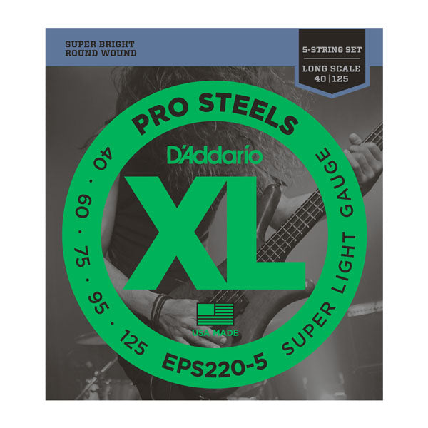 D'Addario EPS220-5 - SET BASS PROST 40-125 LNG 5STR