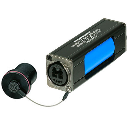 Neutrik NAO2S-H1W-A - OpticalCON DUO Cable Coupler -SM PC -Blue