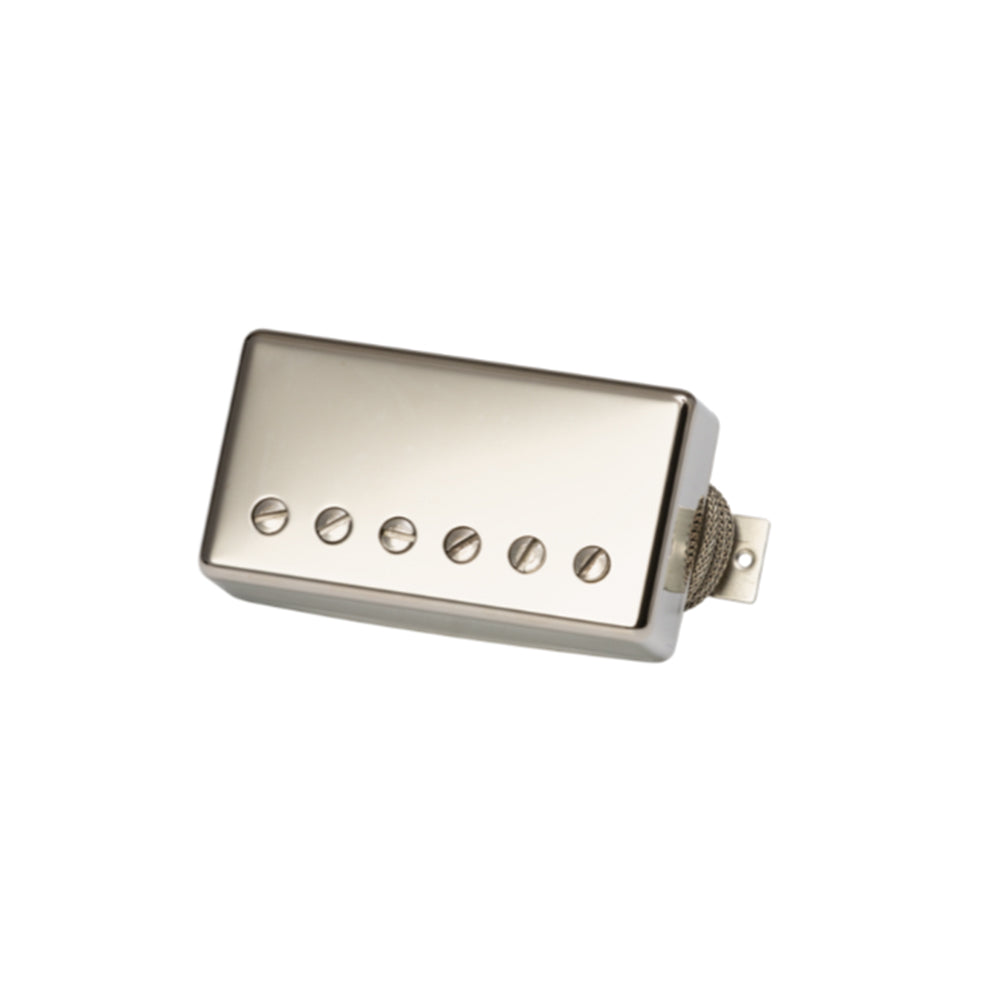 Gibson T-Type Pickup (Treble, Double Black, Nickel cover, 2-conductor, Unpotted, Alnico V, 7.9k Ohms)