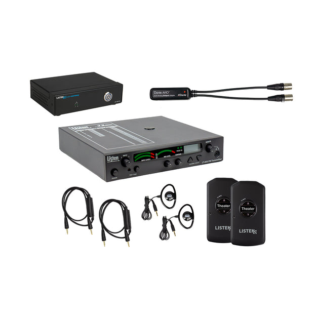 Listen Technologies LA-466 - Dante 2 Channel Output XLR Adapter