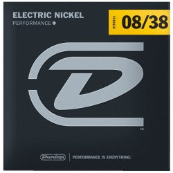 Dunlop DEN0838 ElectricNickel SteelXL 6 string set 8-38