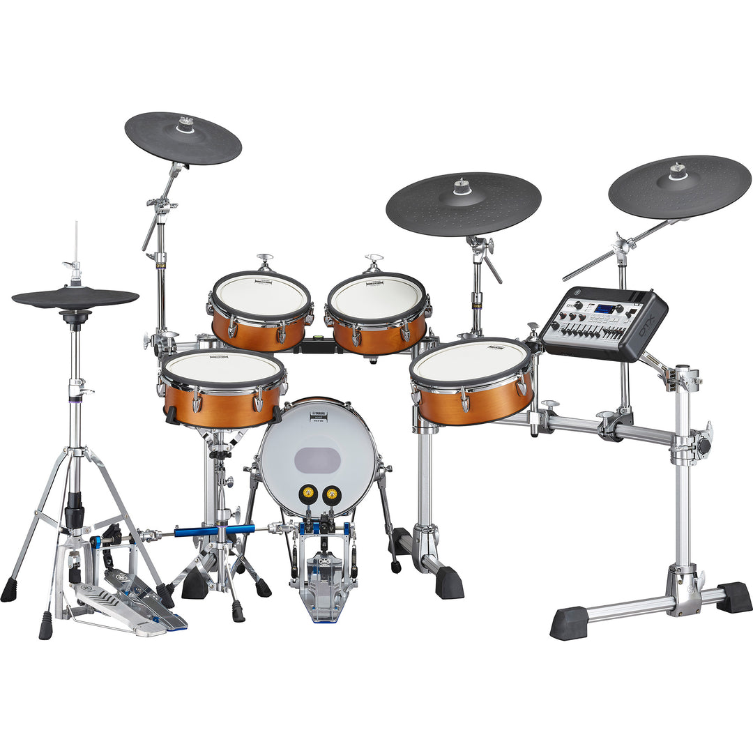 Yamaha DTX10KXRW Electronic Drum Kit with Module, TCS Pad Set, Cymbals, Hardware and Rack-Real Wood (dtx-10-kx-rw)