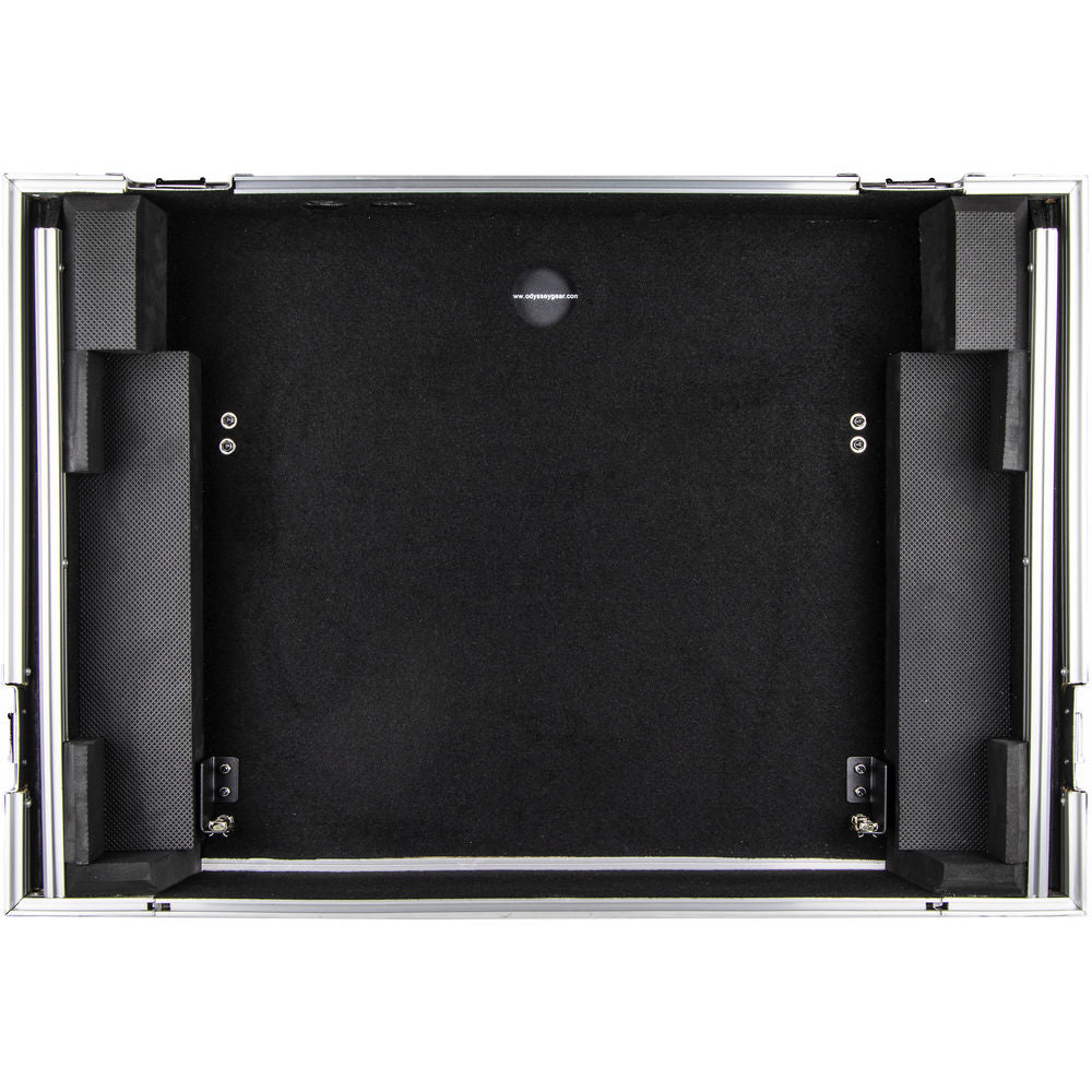 Odyssey FZGSPIDDJ8001 Flight Zone Glide Style Flight Case for Pioneer DDJ-800 w/ 2U Rack - Silver