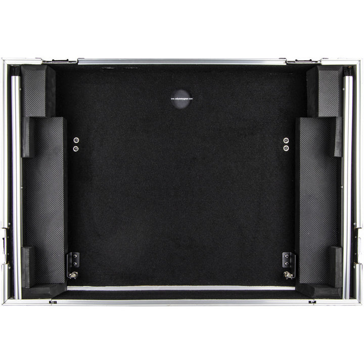 Odyssey FZGSPIDDJ8001 Flight Zone Glide Style Flight Case for Pioneer DDJ-800 w/ 2U Rack - Silver