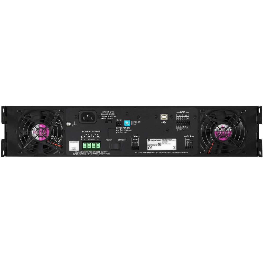 Dynacord C2800FDI - Dual Channel 1400-Watt DSP Power Amplifier