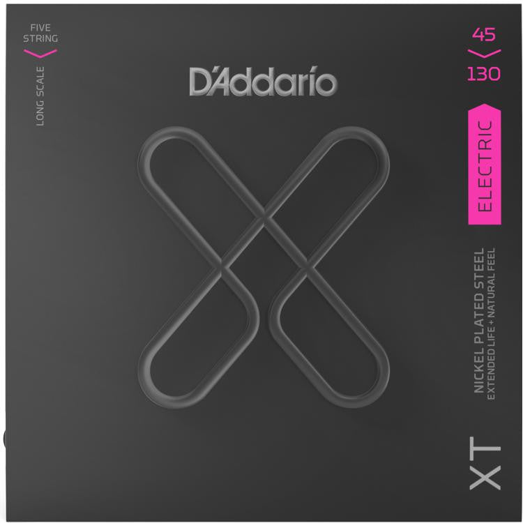 D'Addario XTB45130 Set 5-String Bass XT Nickel 45-130 L
