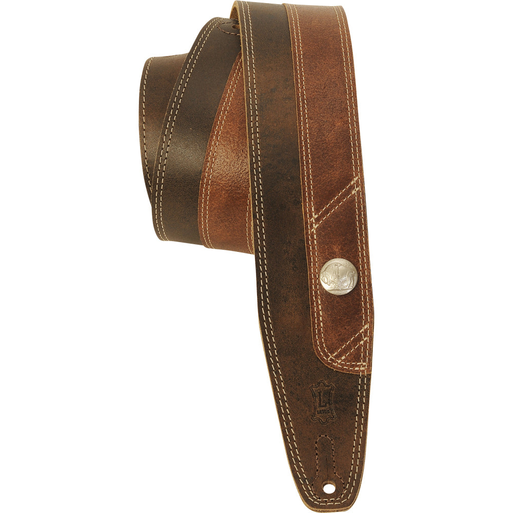 Levy's PMD4BU-DBR Garment Leather Guitar Straps
