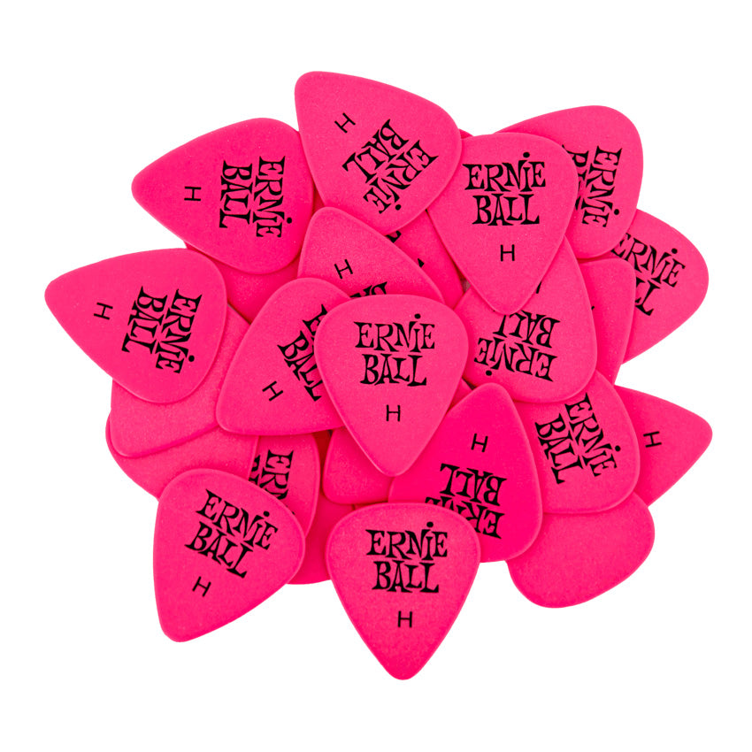 Ernie Ball Guitar Picks (Bag of 144) - Heavy Pink