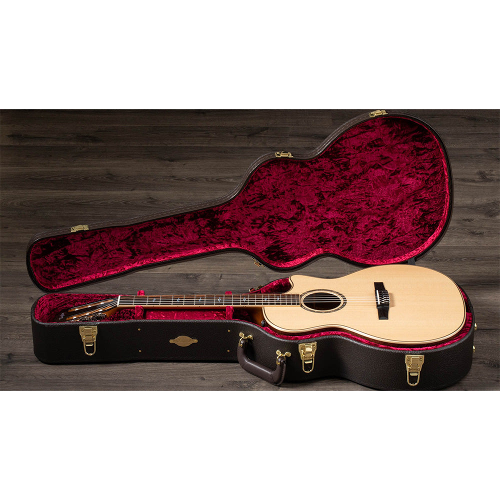 Taylor Guitars 814ce-N, Indian Rosewood Back and Sides, Ebony Fretboard, ES-N ® Electronics, Venetian Cutaway with Taylor Deluxe Hardshell Brown Case
