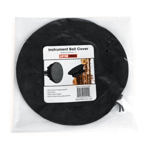 Gator GBELLCVR1011BK Black Bell Cover w/ Merv 13 Filter - 10-11 Inches