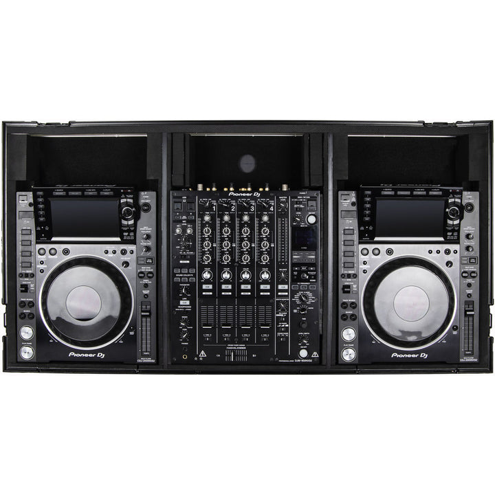 Odyssey FFX12CDJWXDBL Flight FX Series Universal CD/Media Player DJ Coffin with Wheels
