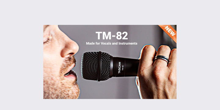 Tascam TM-82 Dynamic Microphone for Vocals and Instruments